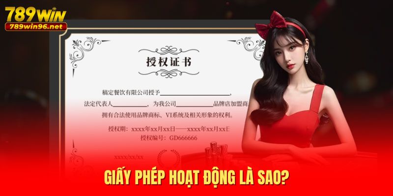 Giấy phép hoạt động là sao?